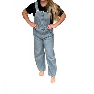 NEW SWEET LOVELY BY JEN sunday stroll denim overall in blue